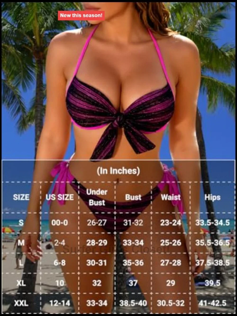 Push Up Bikini Set, Halter String High Cut, Underwire Cheeky, 2 Piece Swimwear